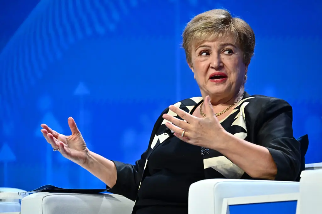 IMF Managing Director Kristalina Georgieva speaking